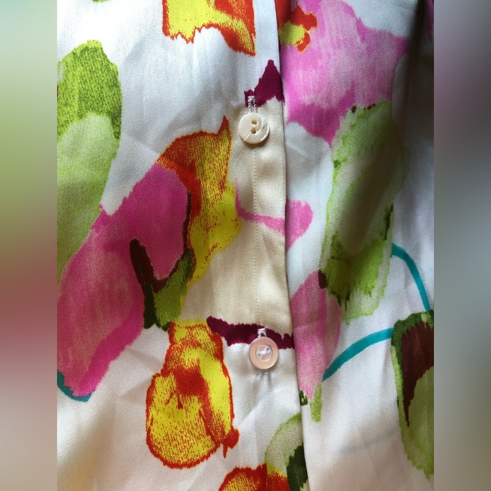 Zara floral satin shirt - Picture 11 of 14